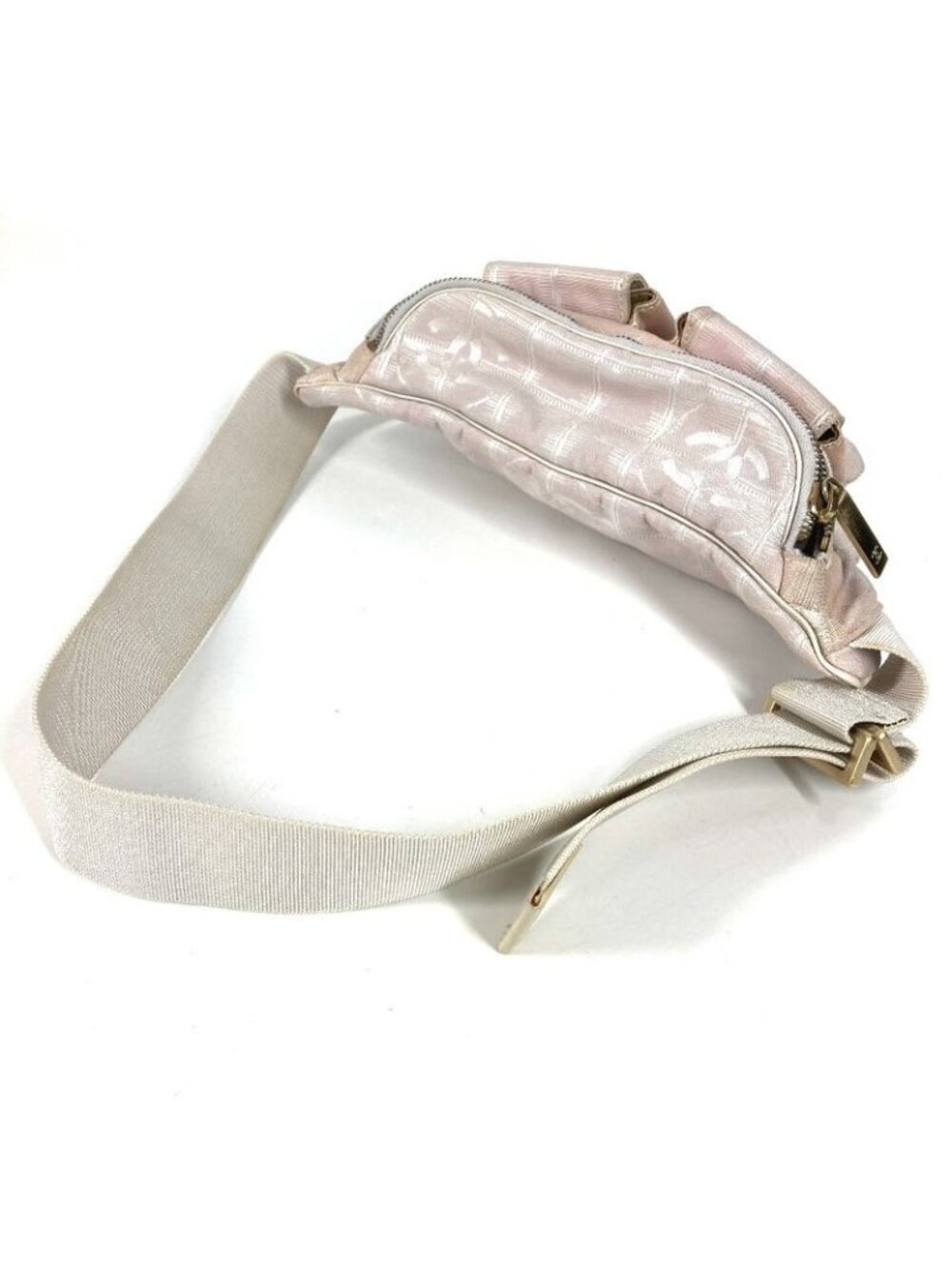 Chanel Body Bag Waist Pouch Nylon Pink - Picture 4 of 9